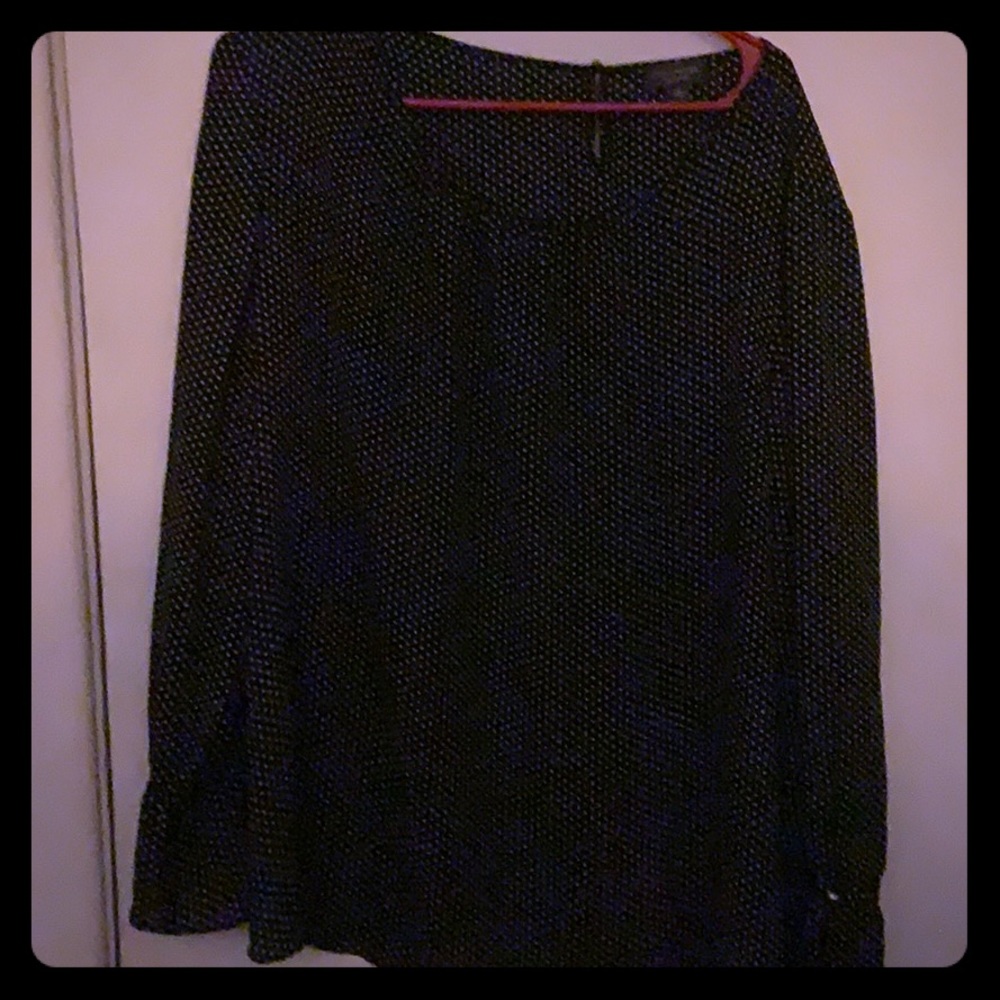 Black polka dot Blouse